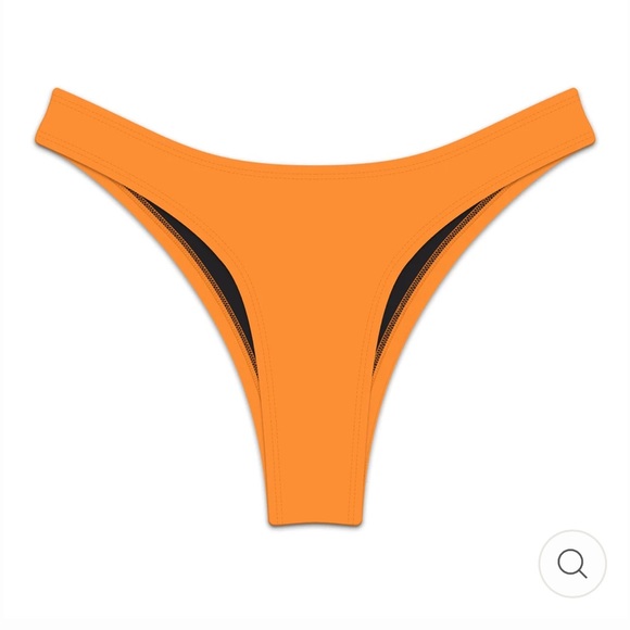 Hoaka orange neoprene cheeky bikini bottom M - Picture 2 of 5